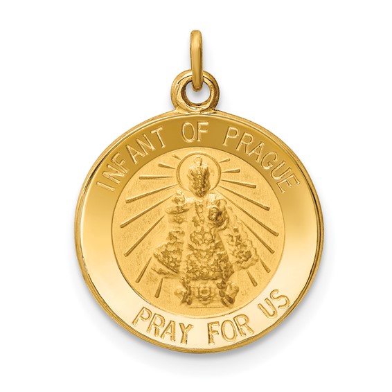 Gold Infant of Prague Pendants