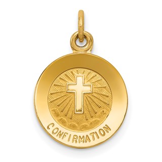 Gold Confimation Pendants
