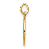 14K Yellow Gold Polished and Satin Solid Holy Trinity Medal Charm view 2