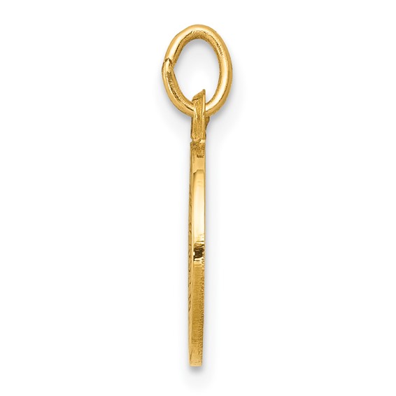 14k Polished and Satin Solid Holy Trinity Medal Charm