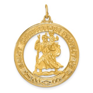 Gold St. Christopher Pendants
