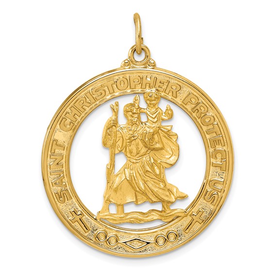 Gold St. Christopher Pendants
