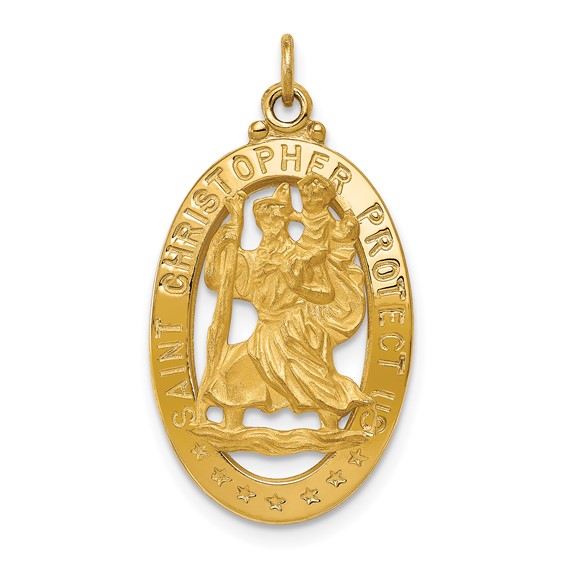 Gold St. Christopher Pendants