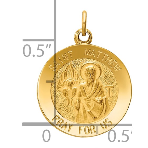 Gold St. Matthew Pendants