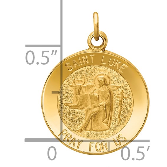 Gold St. Luke Pendants