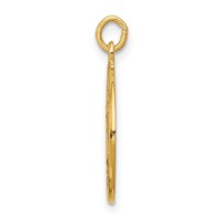 14K Yellow Gold Polished and Satin Solid Saint Andrew Medal Charm view 2