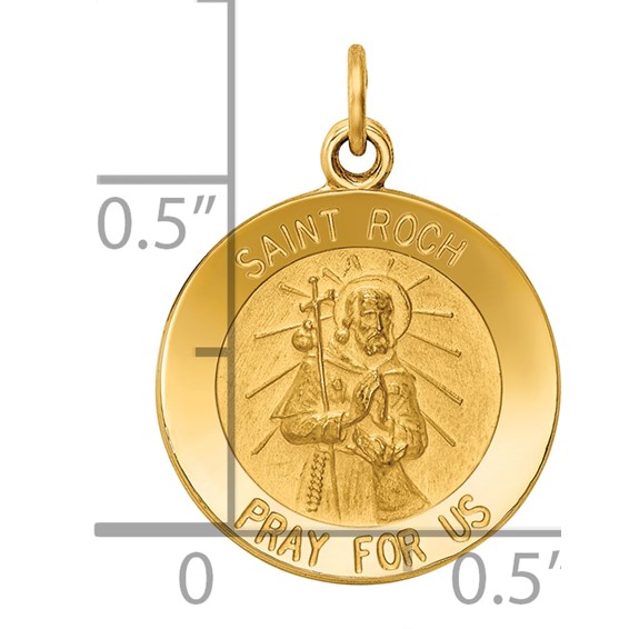 Gold St. Roch Pendants