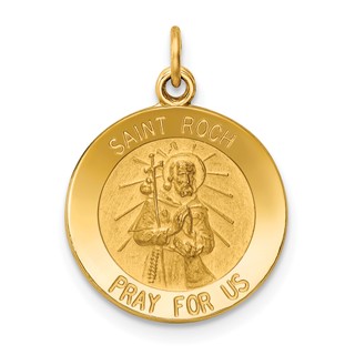 Gold St. Roch Pendants