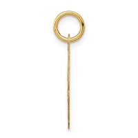 14K Solid Star of David Round Disc with Scalloped Edge Charm view 2