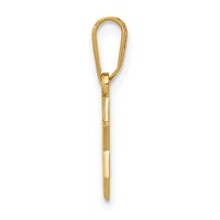 14K Yellow Gold Star of David Pendant view 2