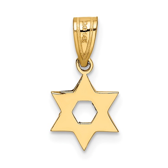 Gold Star of David Pendants