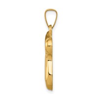 14K Yellow Gold Polished Chai Pendant view 2