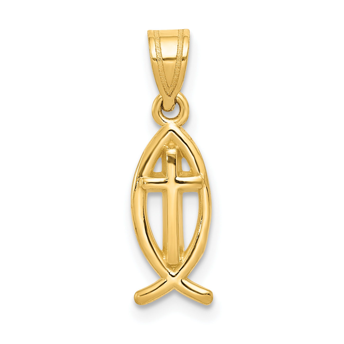 14k Ichthus Fish Charm (XR425)