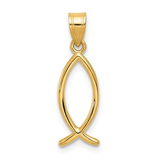 Gold Ichthus Pendants