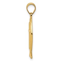 14K Cross Ichthus Fish Pendant view 2