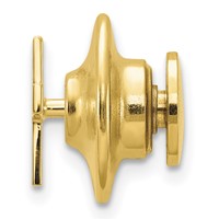 14K Yellow Gold Polished Cross Tie Tac view 2