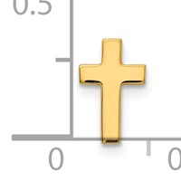 14K Yellow Gold Polished Cross Tie Tac view 3
