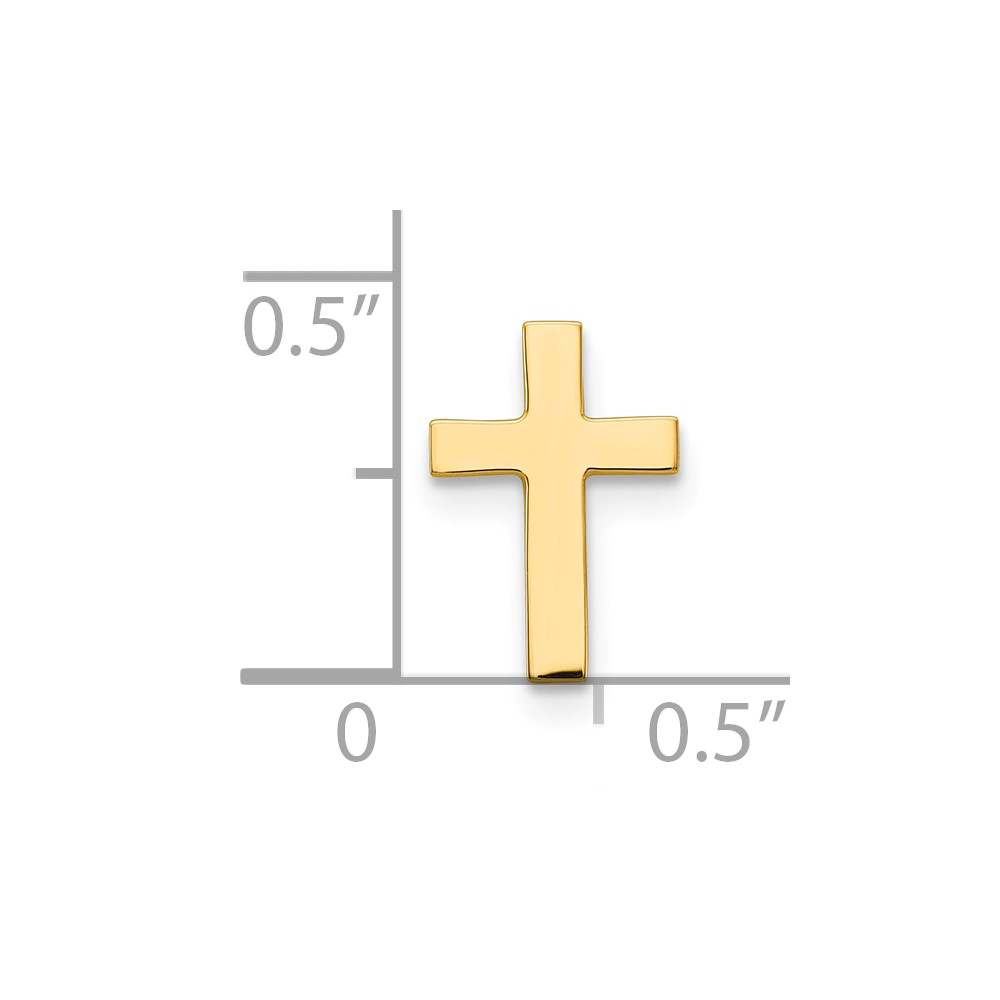 14k Polished Cross Tie Tac (XR461)