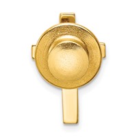 14K Yellow Gold Polished Cross Tie Tac view 4