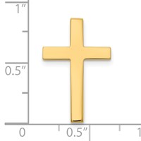 14K Yellow Gold Polished Cross Tie Tac view 3