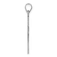 14K White Gold Cross Pendant view 2