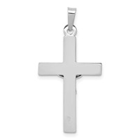 14K White Gold Inri Crucifix Charm view 4