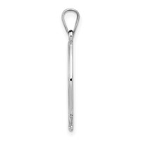 14K White Gold Ichthus Fish Pendant view 2