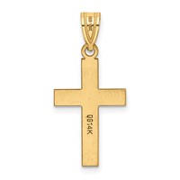 14K Polished Cross Charm view 4