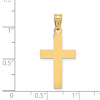14K Polished Cross Charm view 3