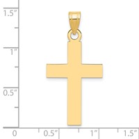 14K Polished Cross Charm view 3