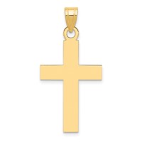 14K Polished Cross Charm view 1