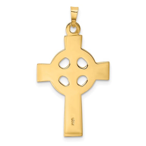 14k Celtic Cross Charm