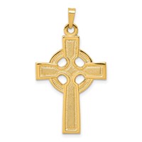 14K Yellow Gold Celtic Cross Charm view 1