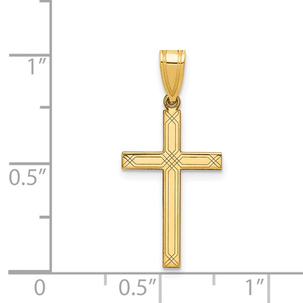 14k Cross Charm (XR544)