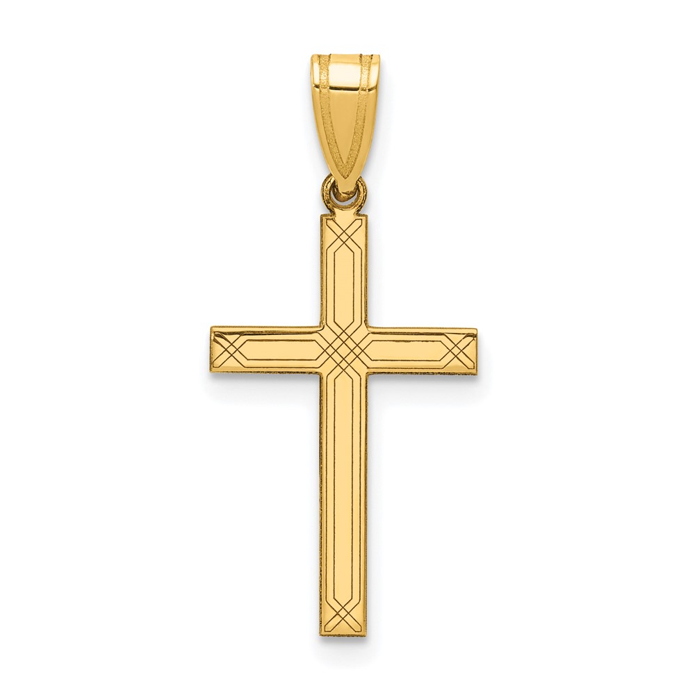 14k Cross Charm (XR544)
