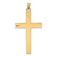 14K Yellow Gold Cross Pendant view 4