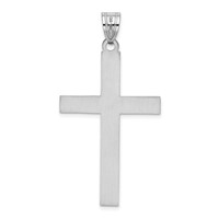 14K White Gold Cross Pendant view 4