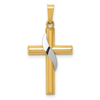 Gold Holy Matrimony Cross Pendant