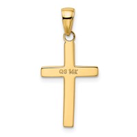 14K Polished Cross Charm view 4