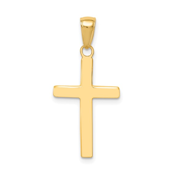 Gold Polished Latin Cross Pendant
