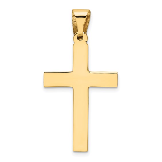 Gold Polished Latin Cross Pendant