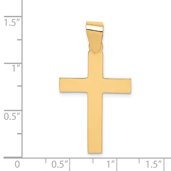 Gold Polished Latin Cross Pendant