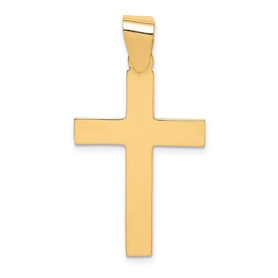 Gold Polished Latin Cross Pendant