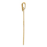 14K Yellow Gold Polished Cross Pendant view 2