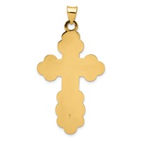 14K Yellow Gold Large Eastern Orthodox Cross Pendant view 4