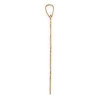 14K Yellow Gold Polished Eastern Orthodox Cross Pendant view 2