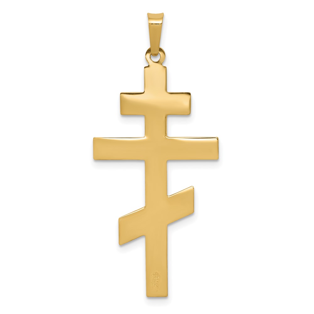 14k Eastern Orthodox Cross Pendant (XR577)