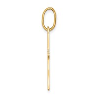 14K Yellow Gold Polished Cross Charm view 2