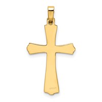 14K Yellow Gold Polished Cross Charm view 3