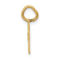 14K Yellow Gold Floral Cross Charm view 2